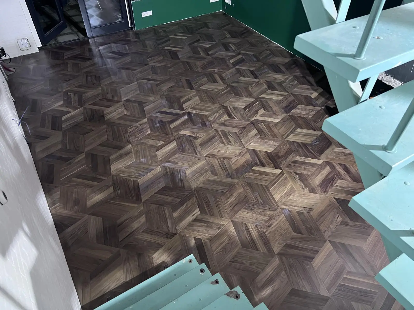 Noten houten patroon vloeren